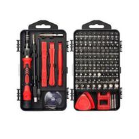 Screwdriver Kit 122 1 in Magnetic Precision Anti-Static Handles Repair Tool Set raudona