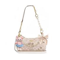 COACH shoulder bag [Customized bag] Teri 24 classic presbyopic Logo zipper closure, pendant, scarf, bow, printing, extension Moon Poem Basic Model balta
