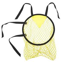 Soccer Training Rebounder Net with Durable Frame Adjustable Straps for Skill Practice and Ball Control Exercises Suitable for Indoor Outdoor Use One Size geltona