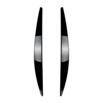 Car Headlight Eyebrows Eyelid Cover Stickers For Skoda Octavia MK3 2015-2017 Glossy black/Carbon look Body Kit Tuning