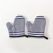Thick sliver gloves Microwave oven Anti-scalding, heat insulation and high temperature oven baking (Blue,16*19cm) mėlyna