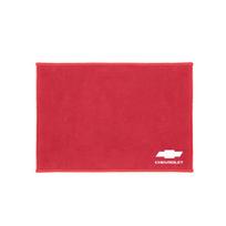 Microfiber Car Drying Towel Auto Detailing Cloth Washing For Chevrolet Corvette Montana TrailBlazer Silverado Traverse Hub Cap raudona