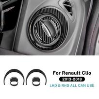 Carbon Fiber Modified For Renault Clio 4 2013-2018 Car Air Conditioner Vent Outlet Sticker Trim Cover Auto Interior Accessories juoda