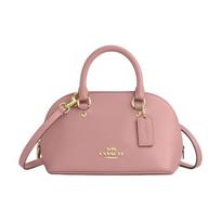 COACH SATCHEL LARA 22 wraparound zipper closure cow leather shoulder handbag mini women's pink rožinė