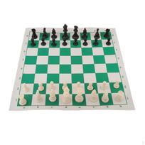 Portable Chess Set 15  x 3  Roll- in Carry Bag with Shoulder Strap Easy to for Beginner