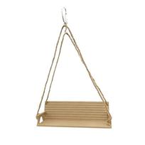 Funny Bench-Style Bird Swing Creative with Chain Interactive Bird Birdcage Decoration Parrot Hanging Bed Pet Entertainment