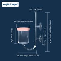 Nano Bubble Bar Acrylic Air Pump Fresh Air Stone High Transparency Aquarium Oxygen Pump Efficient Ultra-Dense Fish Tank Aerator