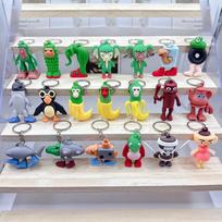20PCS Italian Brainrot Keyring for Kids Adult Tung Tung Tung Sahur Anime Keychain Tralalero Tralala Funny Meme Key Pendant Gifts