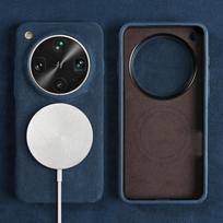 Pilnos apsaugos magnetinis dėklas, skirtas OPPO X9 Ultra X6 X7 x8pro, ALCANTARA dirbtinės odos Supercar Suede telefono dėklas Fur Leather&OPPO Find X7