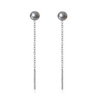 Long Chain Ear Line Earrings Earwires Women Drop Dangle Earrings Jewelry pilka spalva