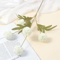 5 Heads Artificial Flower Bouquet Dandelion Flower Ball Fake Flowers Vase Arrangement Home Garden Wedding Decor DIY Craft Wreath balta