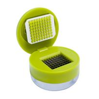 Mini Garlic Press Chopper Manual Garlic Mincer Slicers Grater with Storage Box Vegetable Cutter Kitchen Fruit Vegetable Tools