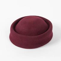 Children Autumn Winter Beret 100%wool Girls Stewardess Stage Concave Fedoras Cap Fashion Outdoors Keep Warm Designer Pillbox Hat 52cm bordinė