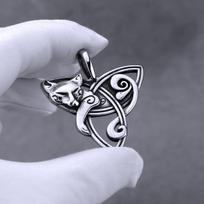 Šiaurės vikingų vilko galvos keltų karoliai vyrams nerūdijančio plieno mados Odin gyvūnų pakabukų karoliai Hip Hop dviratininko papuošalai