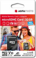 Tab AgfaPhoto MicroSDHC 32GB Class 10 UHS-I/U1 A1 V10 (SB6031)