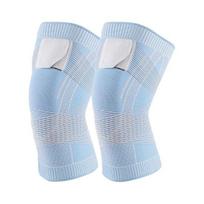 2 Pcs Knee Support Brace for Men Women Adjustable Compression Sports Knee XXXL mėlyna