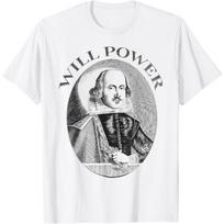 William Shakespeare Will Power T-Shirt(1) S balta
