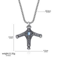 Bloodborne Curse Game Sword Hunter Badge Necklace Personalized Pendant Jewelry Gift - Gaming Themed Accessory 60cm