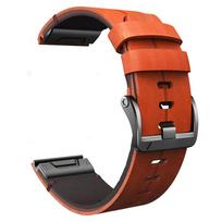 Leather Watch Band Quickfit 26mm 22mm For Garmin Fenix 7 7X Pro/Epix Pro (Gen 2) 47mm 51mm/Forerunner 965 Wrist Strap Bracelet Quickfit 26mm ruda