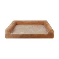 Ortopedinė šunų lova Didelė plaunama šunų sofa-lova Minkšta „Boster Dog Nest“ medvilnės užpildo šilta sofa, skirta vidutinio dydžio šunims M chaki