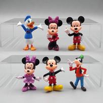 6 vnt. Anime figūrėlės Peliukas Mikis Pelytė Mini Pelė Gimtadienio Šventė Torto Veiksmo Figūrėlė Figūrėlė Dekoracija PVC Vaikų Žaislai Dovana