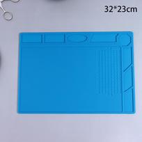 Silicone Soldering Pad Desk Platform Mat For Welding Station Iron Phone Pc Repair Magnetic Heat Insulation as the picture
