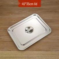 304 Stainless Steel Deep Rectangular Food Pan with Lid