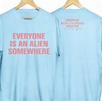 Coldplay Everyone Is An Alien Somewhere Two Sides T-Shirt NWT 2XL