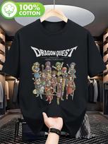 Summer Hot Selling Dragon Quest Retro Game Men's T-shirt - Classic Dragon Quest VIII Theme Short Sleeve Shirt S įvairiaspalvis