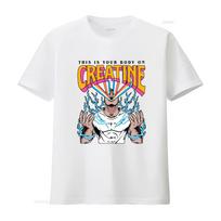Pump Cover Gym Creatine T shirt Moisture Wicking vintage Washed Versatile fashion streetwear designer clothes Casual Stylish S įvairiaspalvis