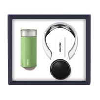 Green Gift Set: Thermos, Neck Massager & Speaker žalia