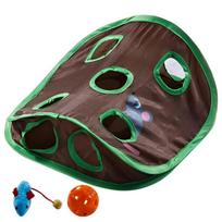 Reinforced Teaser Cats Enrichment Box Interactive Maze Design Chew Resistant Structure Includes Mouse Bells Ball Toy 1