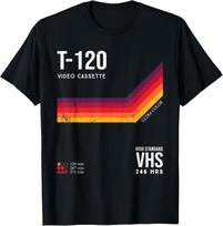 Retro VHS Tape 80s Movie T-Shirt S įvairiaspalvis