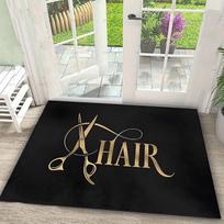 Barber Shop Welcome Mat Barber Shop Sign Floor Mat Graphic Printed Doormats for Bathroom Kitchen Entrance Carpet Home Decor 40cm x 60cm