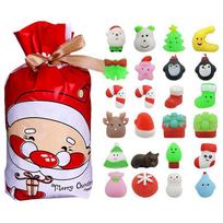 Įdomus vaikų Fidget Squishy žaislinių automobiliukų kalendorius-adventas streso malšinimui ir sensoriniam malonumui 24pcs Squishy