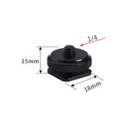 1/4  3/8  5/8  M6 Tripod Mount Screw to Flash Hot Shoe Adapter Stand for Camera Studio Accessories Cold Shoe Mount Bracket Seat