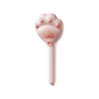 Cat Paw Design Shower Head 3 Modes Hand Shower High Pressure Showerhead Sprayer  Home Bathroom rožinė