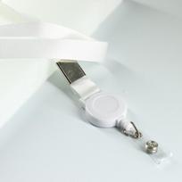 Plastic Easy-pull Fastener Sleeve Extendable Employee's Card Sling Employee Card Certificate Easy Pull Button balta