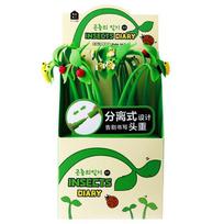 ST Nib Flowers Insects Leaves Pen Black Ink Quick-Drying Neutral Gel Pen 0.5mm Writing Smoothly Soft Rubber Dancing Gel Pen
