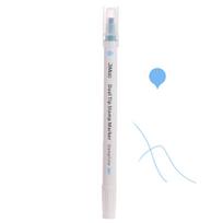 Stars Moon Children's Seal Watercolor Pen Marking Graffiti Double Headed Seal Pen Handmade DIY Fluorescent Marker mėlyna