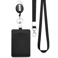 1 Set Business Staff Card Badge Holder Leather Bus Card Cover Student Office Worker Employee ID Card Case