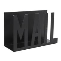 Metal Construction Mail Organizer Cutout Design Hollow Design Mail Holder Modern Style Two-Sided Design Paper Organizer juoda