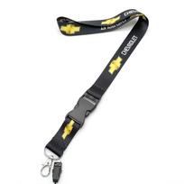 Car Keychain Staff Badges Lanyard ID Card Holder Neck Strap Holder for Chevrolet Aveo Matiz Cruze Malibu Orlando Spark Sail S10 juoda