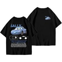 Summer  Funny Sally Im Lightning Mcqueen Car Men Women Tee Tops Cotton Clothing Love Gift Cotton Printed Couple Tshirt S