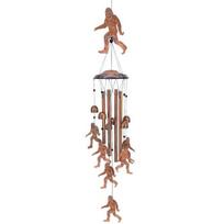 Didžiojo Pėdos vėjo varpeliai laukui Metaliniai vėjo varpeliai namų sodo terasos kiemo dekoravimui Sasquatch dovanos moterims tėčiui seneliui Copper plated