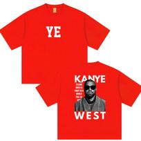 Rapper Kanye West Ye Tour Album 2026 Graphic T Shirt Mens Vintage Oversized Cotton Tshirts Hiphop Clothing Tshirt Streetwear S