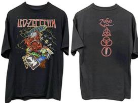 Led Zeppelin Hermit Wizard 2 Side Black Unisex T-shirt Reprint S-3XL S