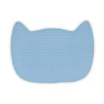 Double Layer Cat Litter Mat, Rug Trapper Kitty Supply Washable Placemat Easy clean for Feeding House