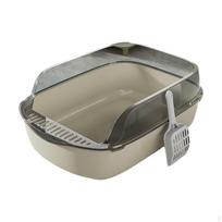 Cat ,Pets Litter Trays Large Pan Cage Deep Loo with Scooper Pans Potty Toilet for Small