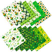 12 Sheets/Pack St. Patrick'S Hat Backing Paper Irish Festival Handbook Decorative Material Paper 15cm*15cm